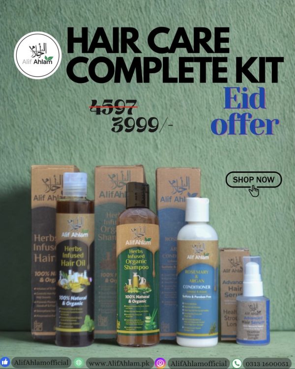 Barri EID Barri OFFER Alif Ahlam Hair Care Kit Bundle (Oil + Shampoo + Conditioner + Serum)